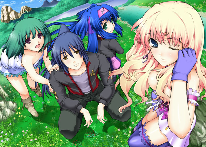 sheryl nome, ranka lee, saotome alto, and klan klein (macross and 1 more) drawn by kotobuki_utage