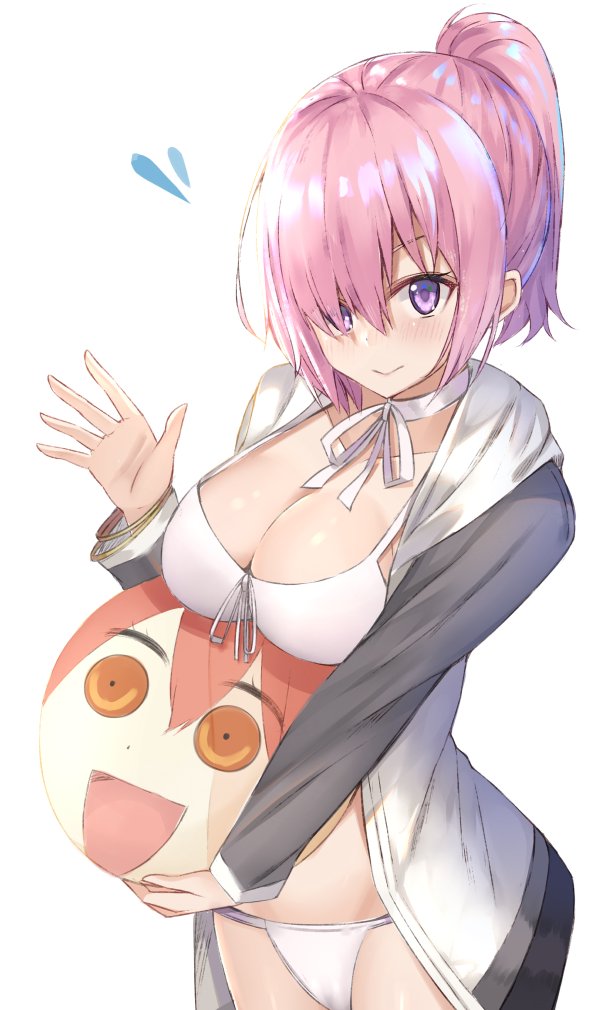 mash kyrielight and fujimaru ritsuka (fate and 1 more) drawn by kanikou