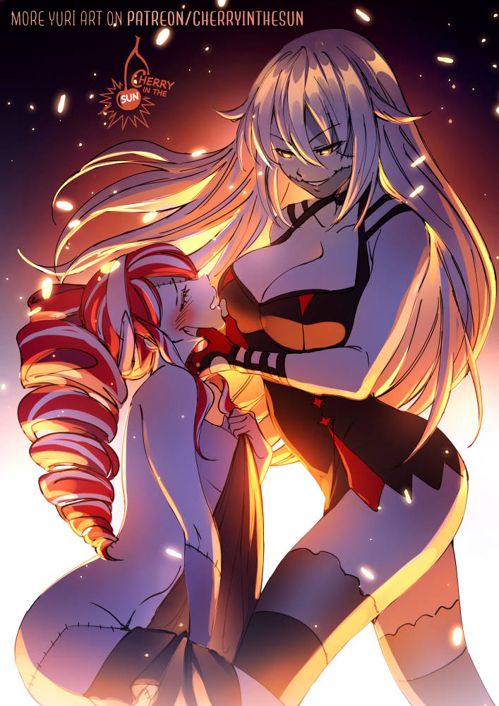 kureiji ollie and zentreya (hololive and 2 more) drawn by cherry_in_the_sun