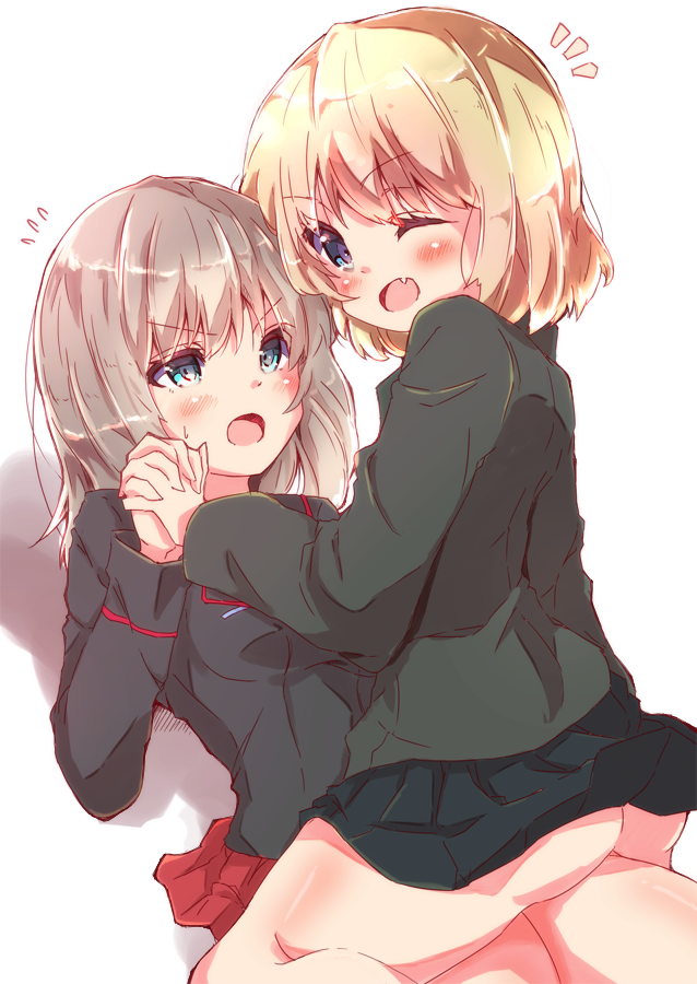 itsumi erika and katyusha (girls und panzer) drawn by tom_q_(tomtoq)