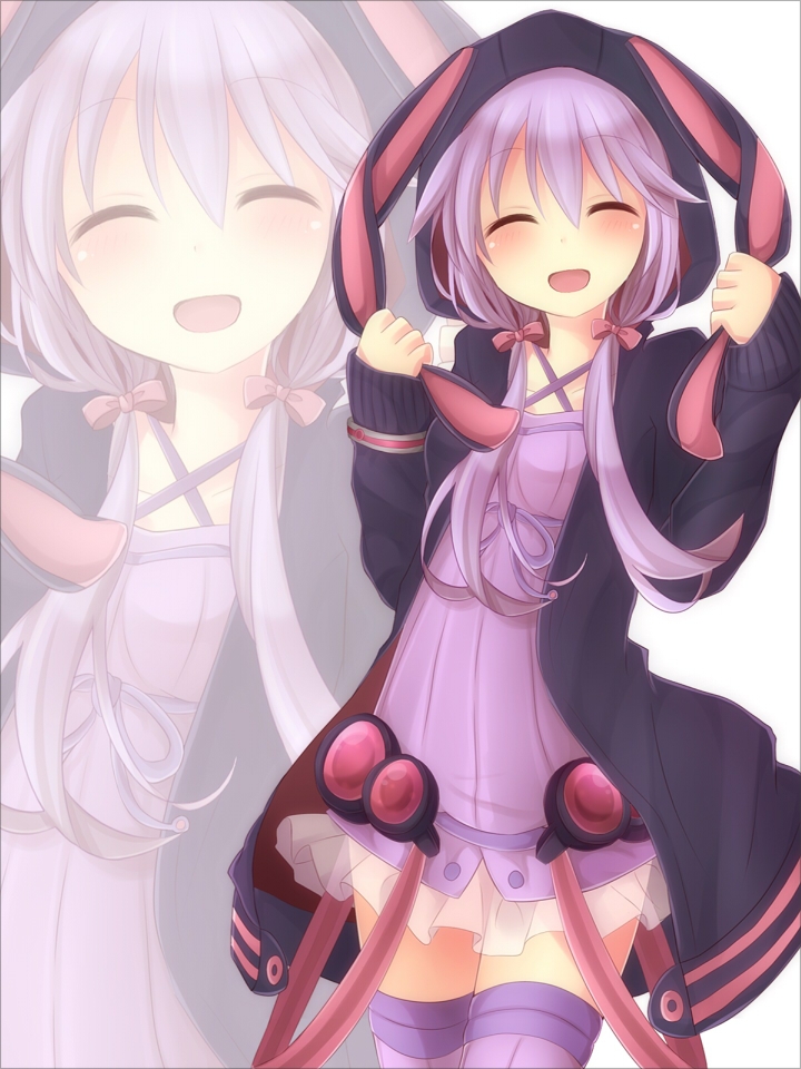 yuzuki yukari (vocaloid and 1 more) drawn by maruru_(marurupan)