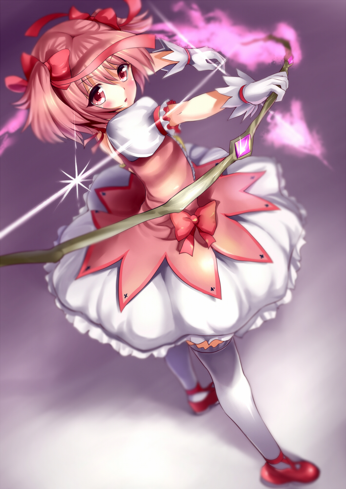 kaname madoka (mahou shoujo madoka magica) drawn by aldehyde