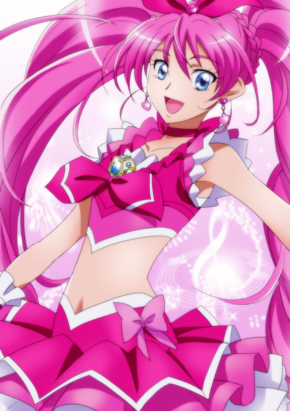 houjou hibiki and cure melody (precure and 1 more) drawn by heki_(axis)
