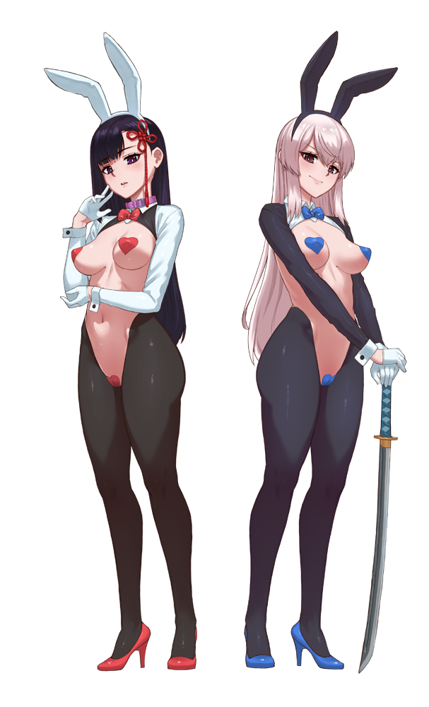 yamashiro ren and uzen kyouka (mato seihei no slave) drawn by carbon12th