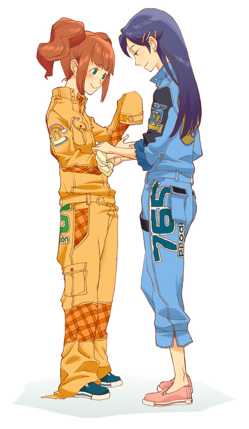 kisaragi chihaya and takatsuki yayoi (idolmaster) drawn by juu_(juuzi)