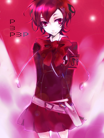 shiomi kotone (persona and 2 more) drawn by ha-coco