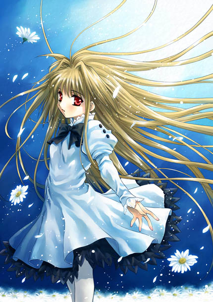 arcueid brunestud and eco-arc (tsukihime) drawn by sato-pon