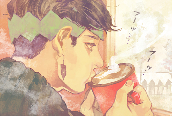 kishibe rohan (jojo no kimyou na bouken and 1 more) drawn by uko_(moi08)