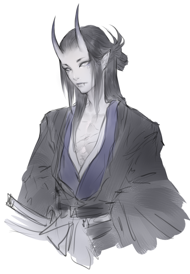 aoshi (original and 1 more) drawn by nat_the_lich