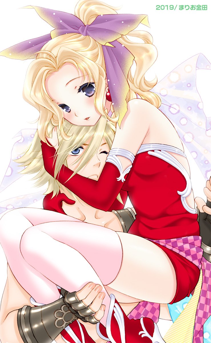 terra branford and vaan (final fantasy and 4 more) drawn by mario_kaneda