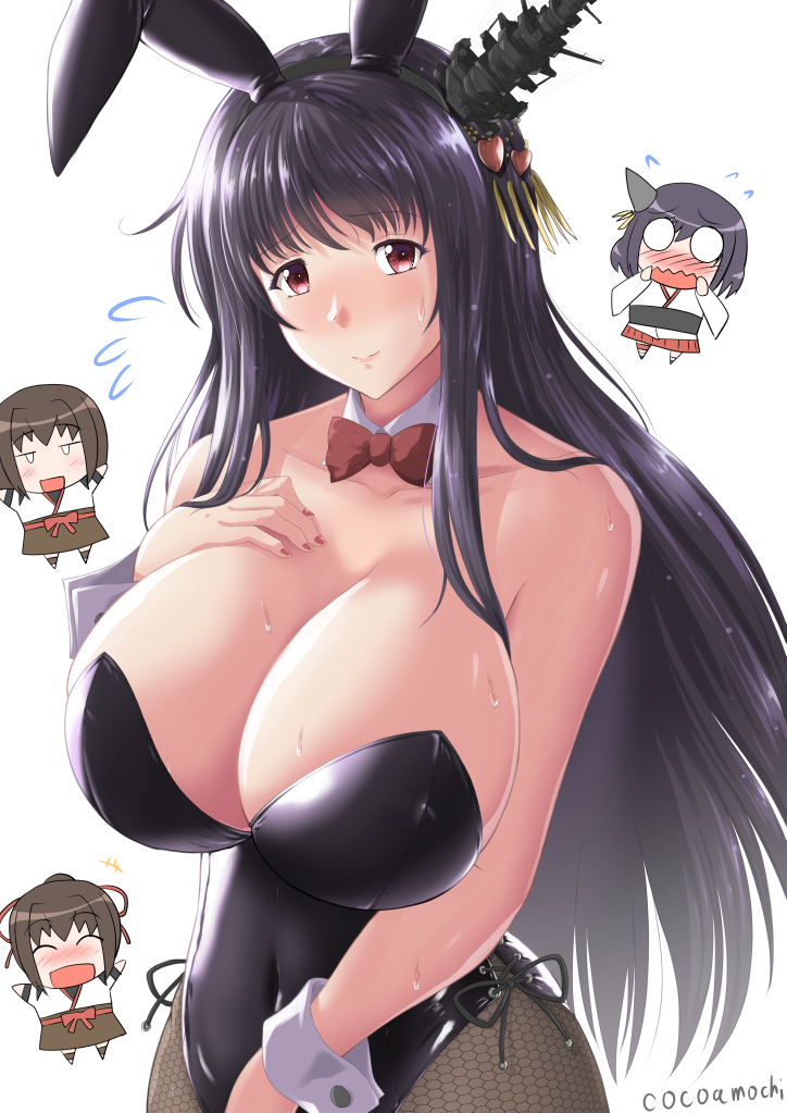 yamashiro, fusou, hyuuga, and ise (kantai collection) drawn by cocoa_(cocoa0191)