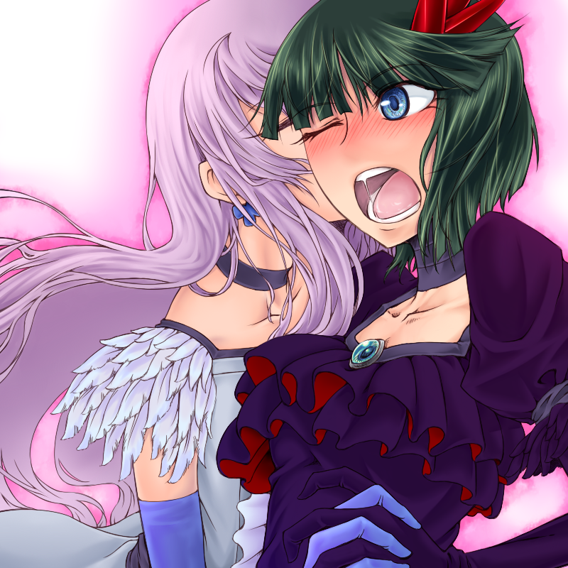 tsukikage yuri, cure moonlight, and dark precure (precure and 1 more) drawn by annosada