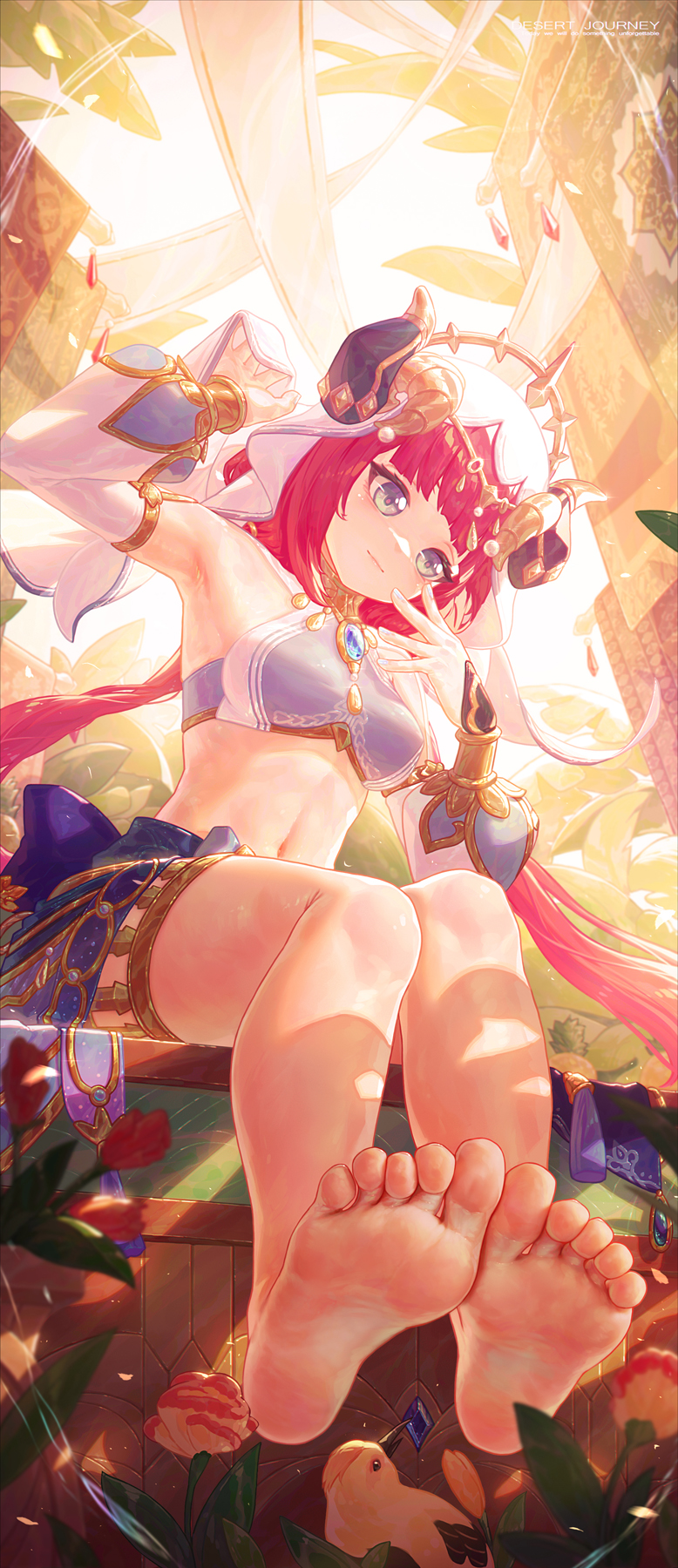 nilou (genshin impact) drawn by icecake