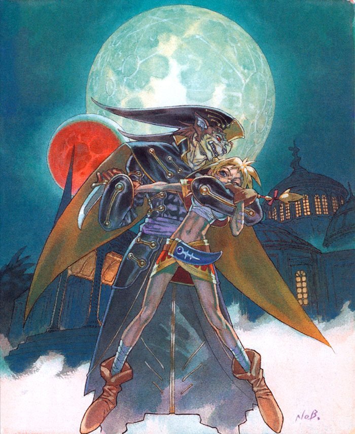 kid and lynx (chrono cross) drawn by yuuki_nobuteru