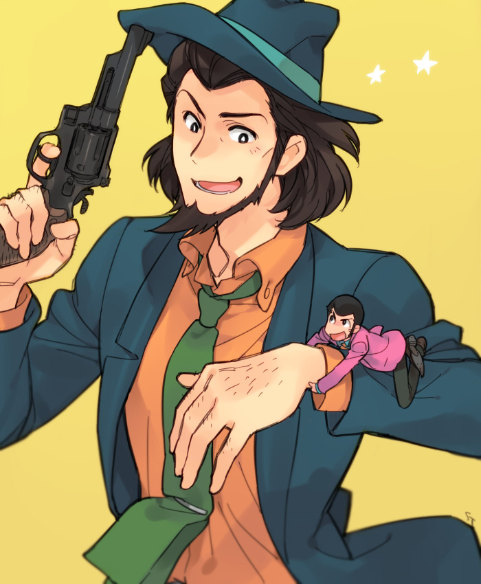 arsene lupin iii and jigen daisuke (lupin iii) drawn by toujou_sakana