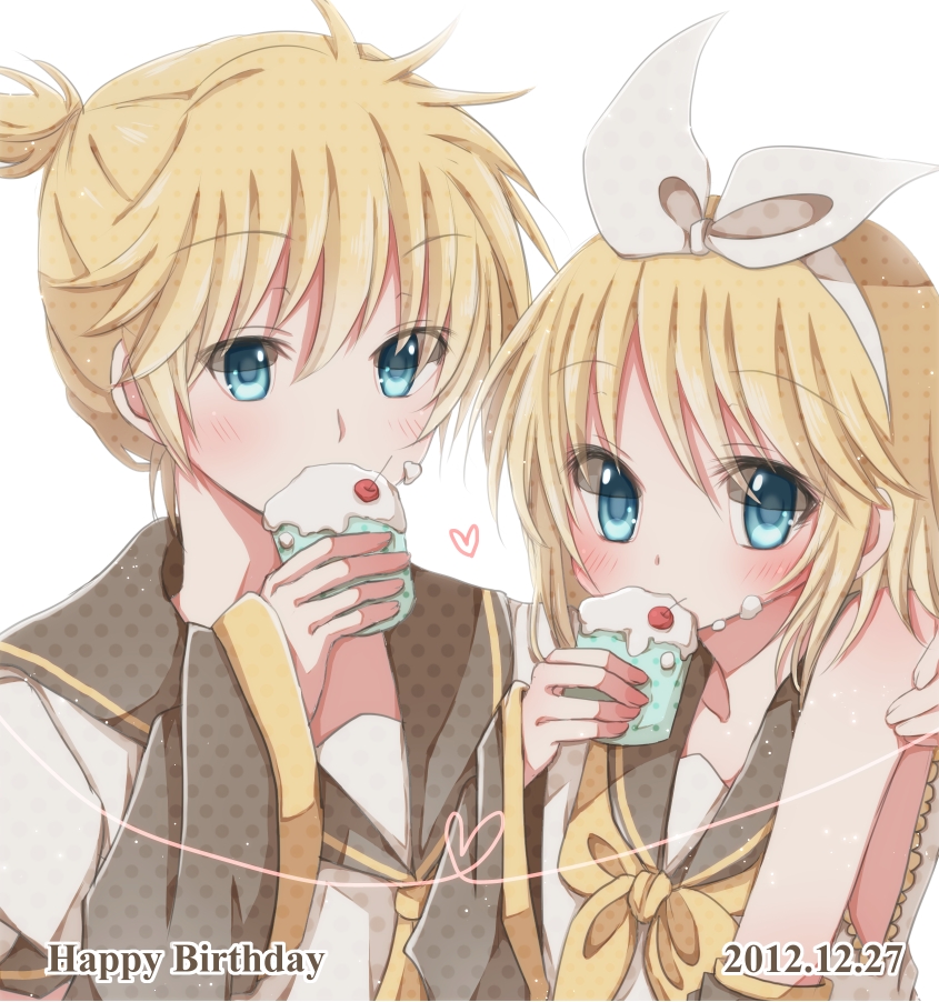 kagamine rin and kagamine len (vocaloid) drawn by hiro_(hirohiro31)