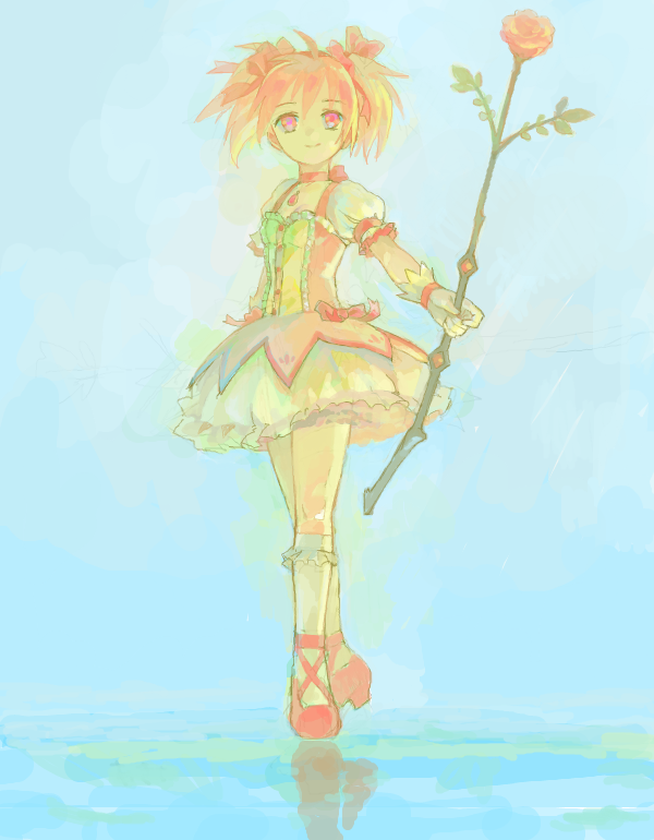 kaname madoka (mahou shoujo madoka magica) drawn by tanaka_pen