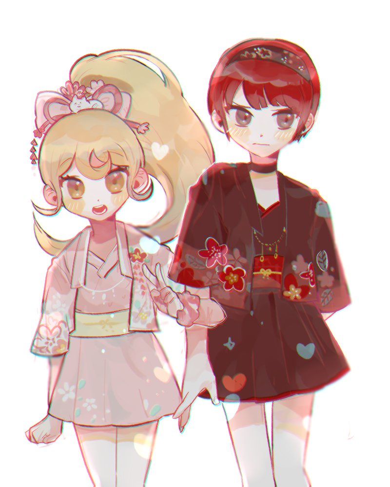 saionji hiyoko and koizumi mahiru (danganronpa and 1 more) drawn by g0m_0