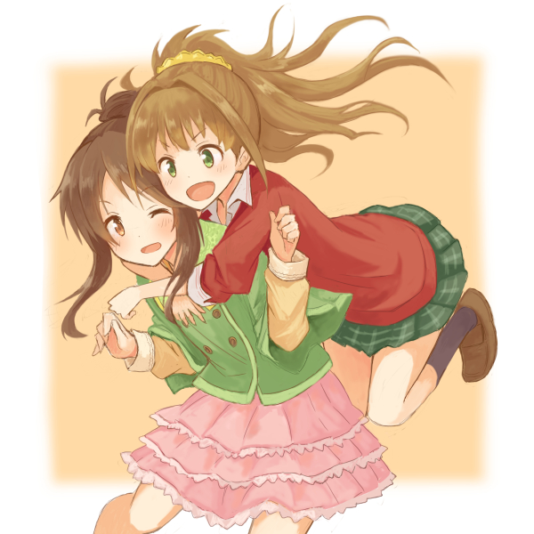 takamori aiko and hino akane (idolmaster and 1 more) drawn by mugi_(banban53)