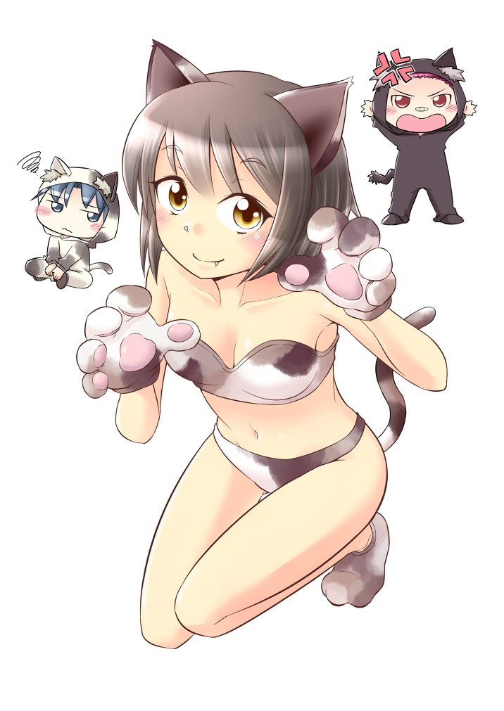 wagahai, mikeko, and kurumaya no kuro (original and 1 more) drawn by yoekosukii