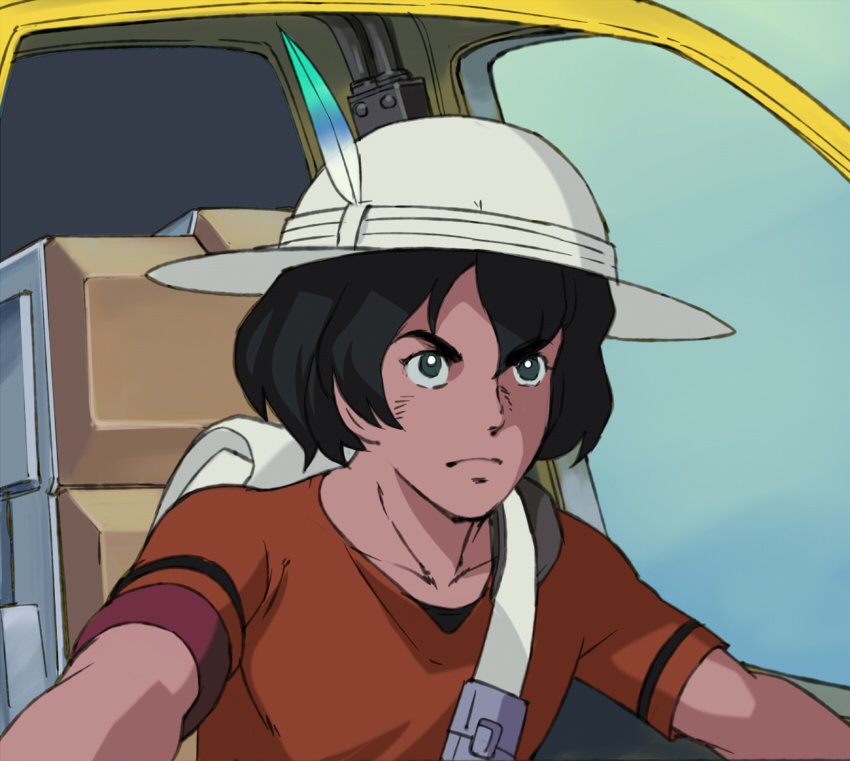 kaban (kemono friends and 1 more) drawn by a1_(initial-g)
