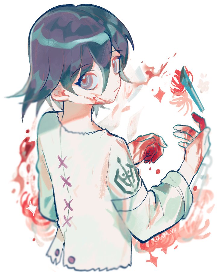 oma kokichi (danganronpa and 1 more) drawn by g0m_0