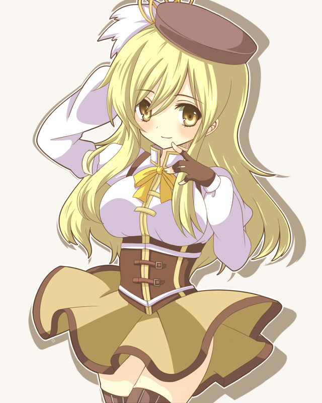 tomoe mami (mahou shoujo madoka magica) drawn by sadomochi