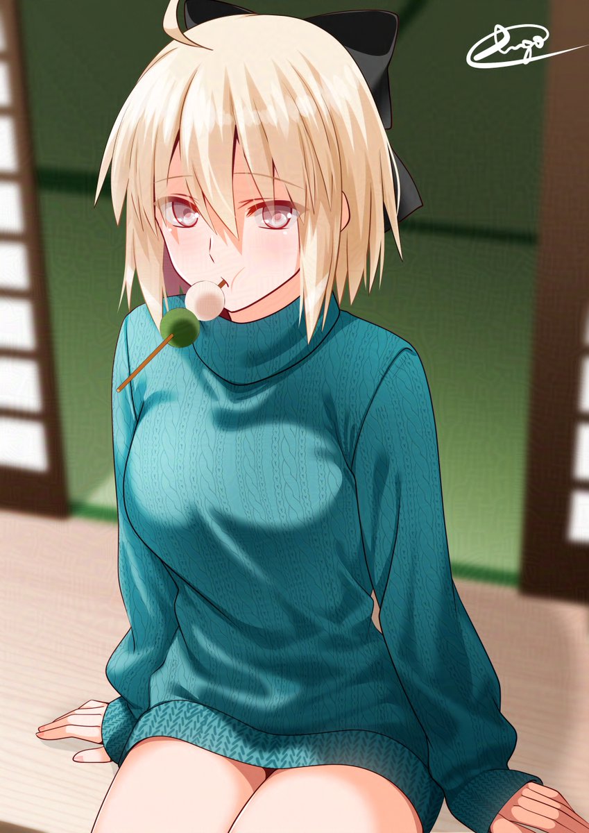 okita souji (fate and 1 more) drawn by engo_(aquawatery)