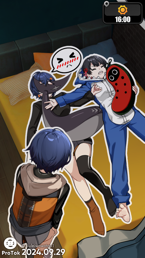 ellen joe and belle (zenless zone zero) drawn by mochusama