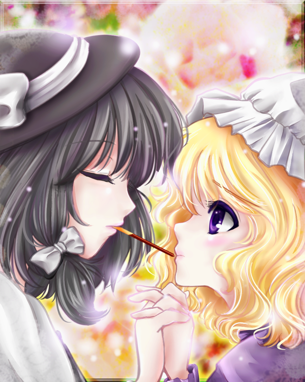 usami renko and maribel hearn (touhou) drawn by tsukiori_sasa