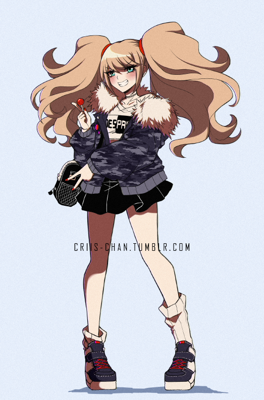enoshima junko (danganronpa and 1 more) drawn by criis-chan
