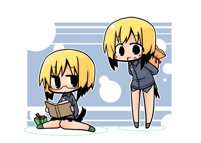 erica hartmann and ursula hartmann (world witches series and 2 more) drawn by luu