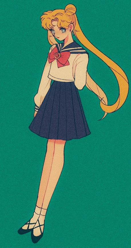 tsukino usagi (bishoujo senshi sailor moon) drawn by pikurusu