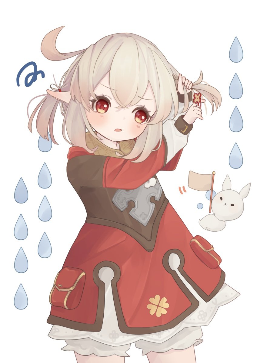 klee and dodoco (genshin impact) drawn by irohani_momiji