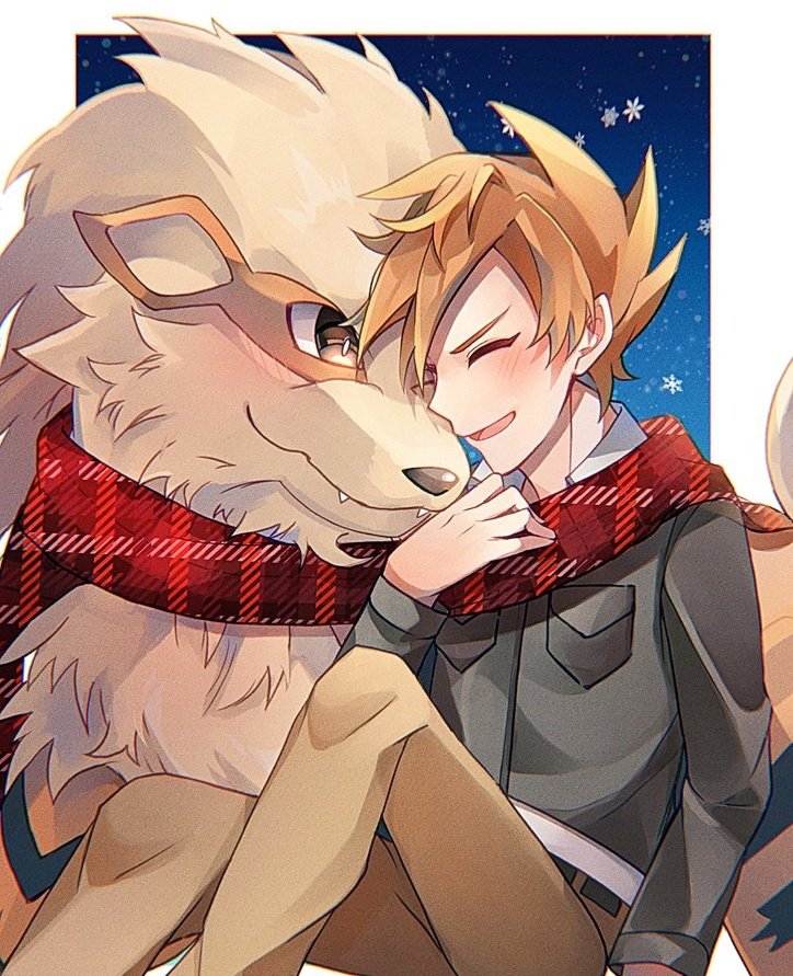 blue oak and arcanine (pokemon and 1 more) drawn by kaipaneverybody