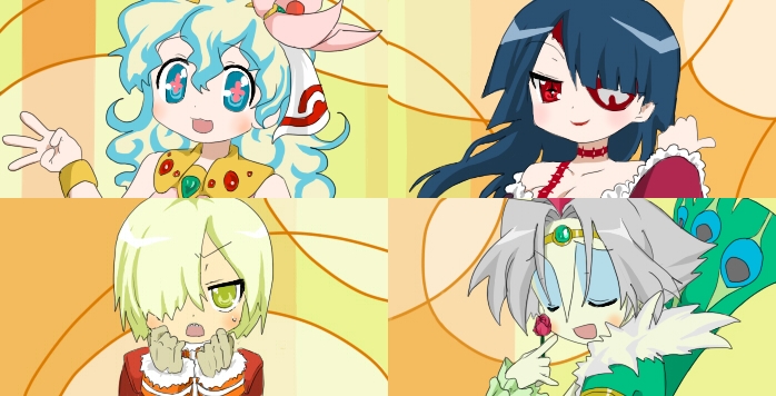 nia teppelin, viral, adiane, and cytomander (lucky star and 1 more) drawn by siroringo