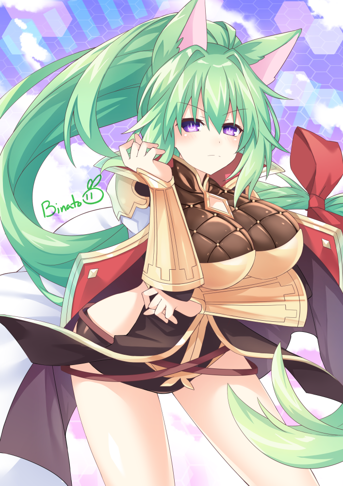 green heart, tien, and satou rina (granblue fantasy and 2 more) drawn by binato_lulu
