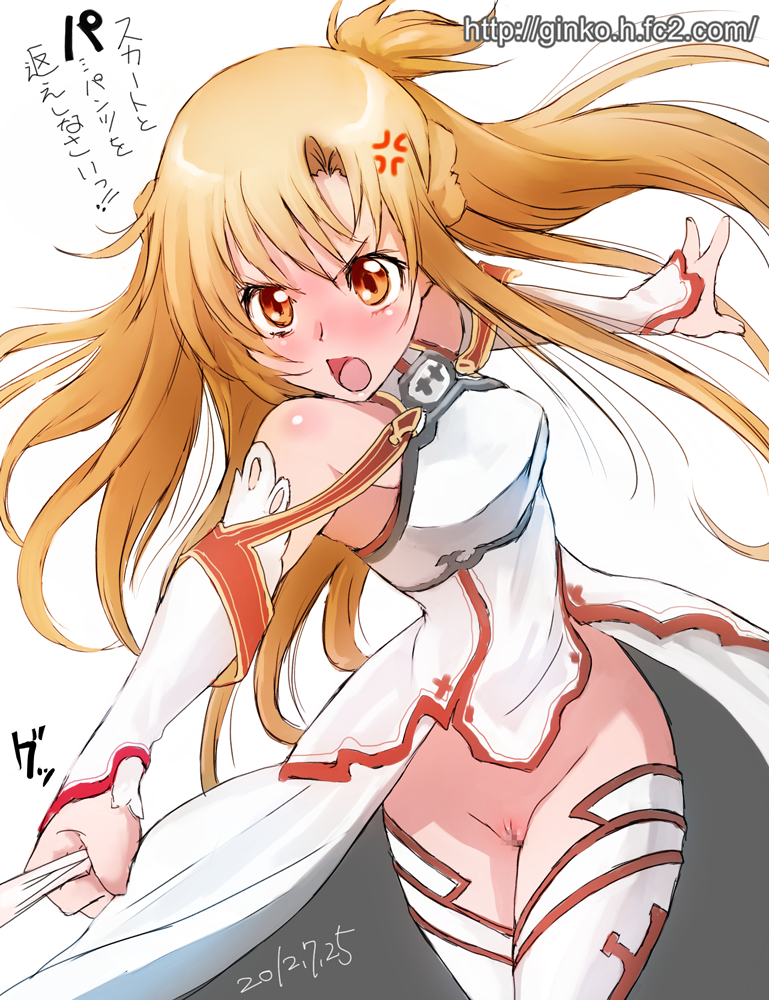 asuna (sword art online) drawn by ginko_(silver_fox)