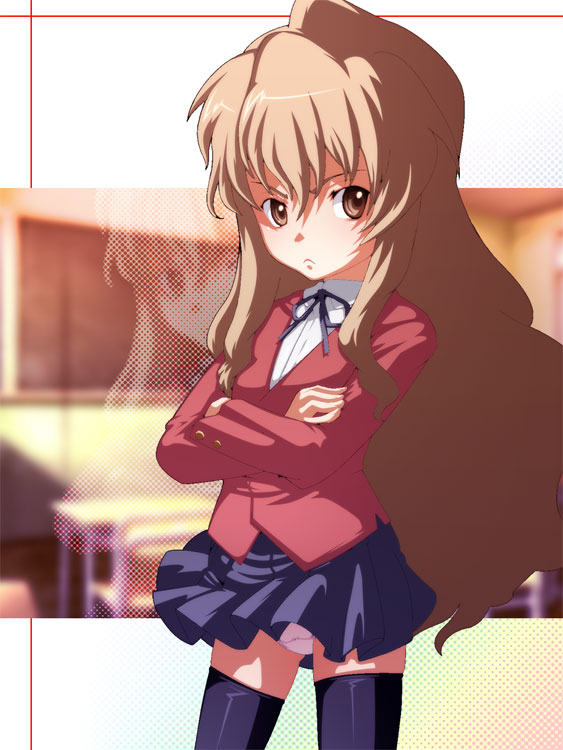 aisaka taiga (toradora!) drawn by caryo and tabigarasu
