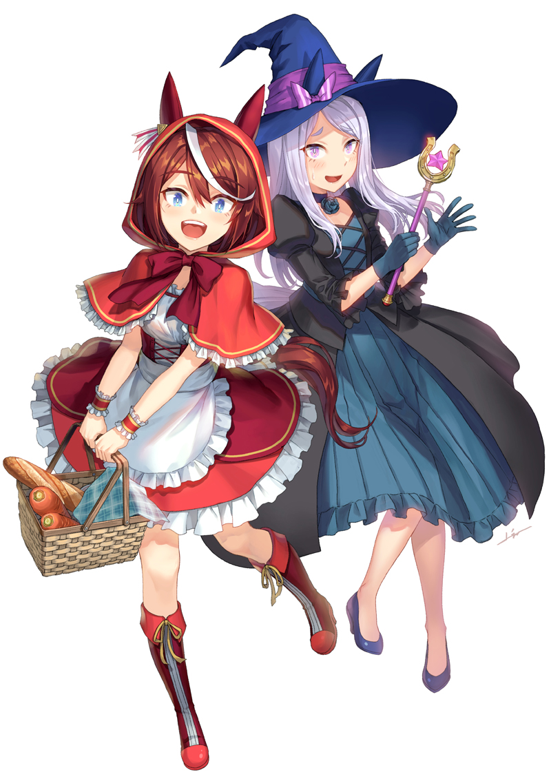 mejiro mcqueen and tokai teio (umamusume) drawn by kws