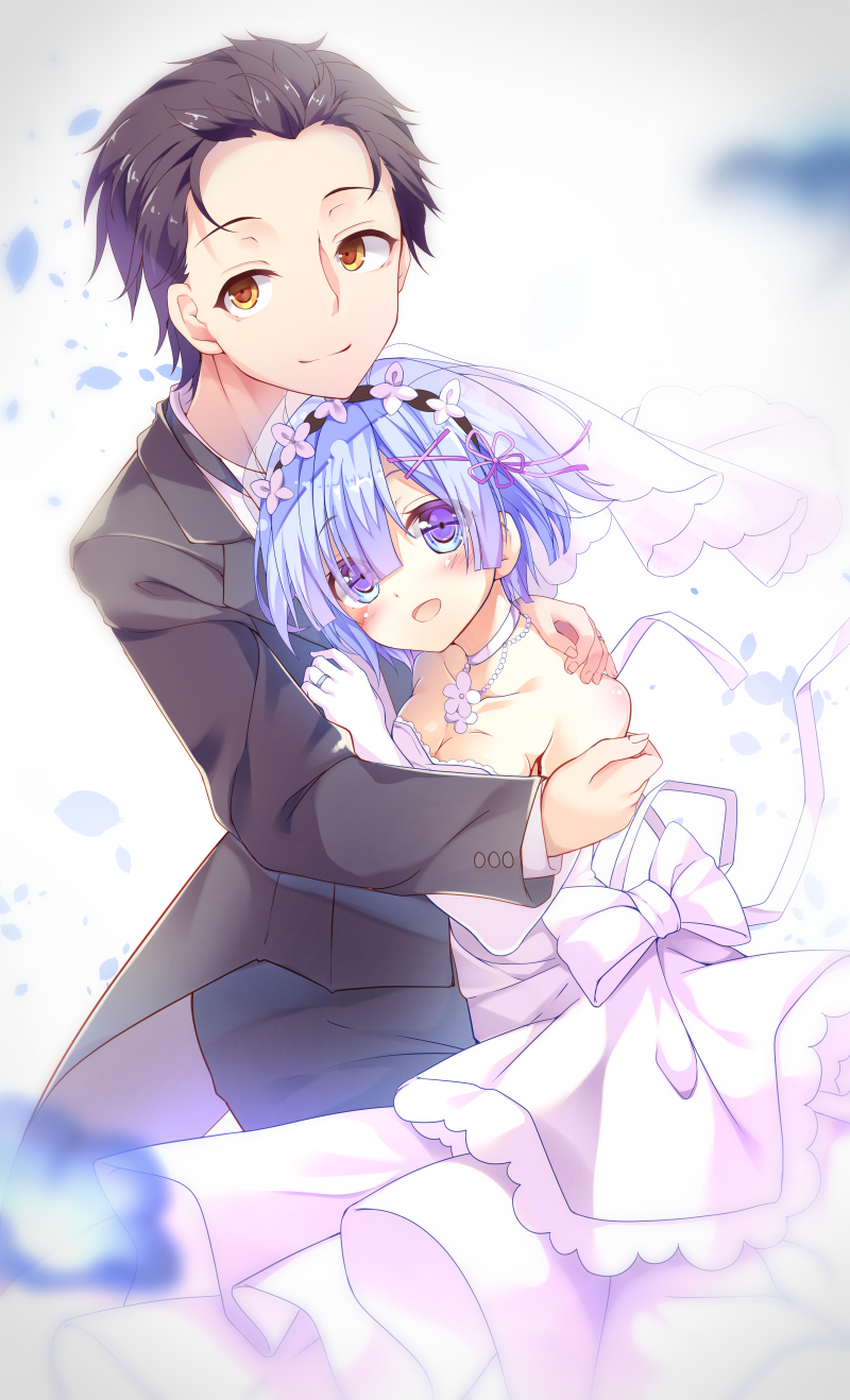 rem and natsuki subaru (re:zero kara hajimeru isekai seikatsu) drawn by kinokomushi