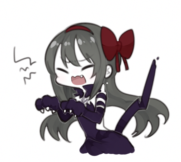 akemi homura and akuma homura (mahou shoujo madoka magica and 1 more) drawn by fc_(efushii)