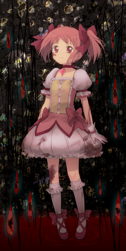 kaname madoka (mahou shoujo madoka magica) drawn by moai_(aoh)