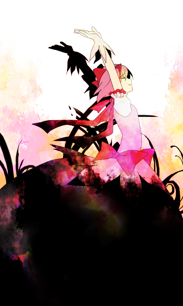 kaname madoka and kriemhild gretchen (mahou shoujo madoka magica) drawn by yayata_(884)