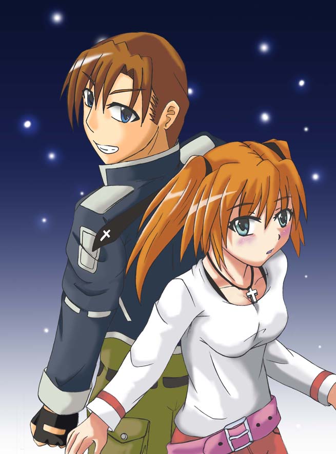 teana lanster and vice granscenic (lyrical nanoha and 1 more)