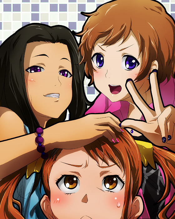 anjou naruko, haruna, and aki (ano hi mita hana no namae wo bokutachi wa mada shiranai.) drawn by 71_(nanaichi_drafting)