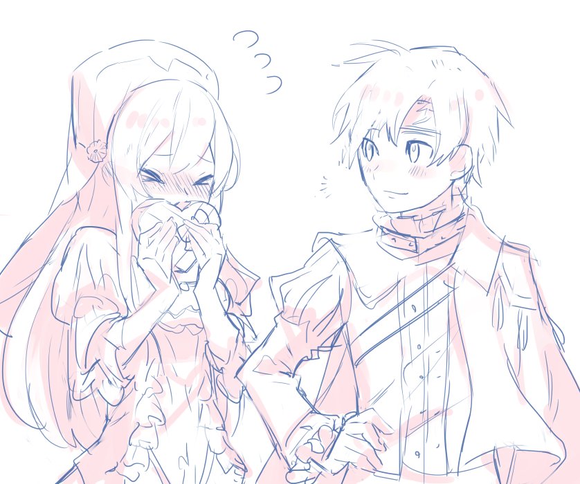 roy and lilina (fire emblem and 2 more) drawn by aisutabetao