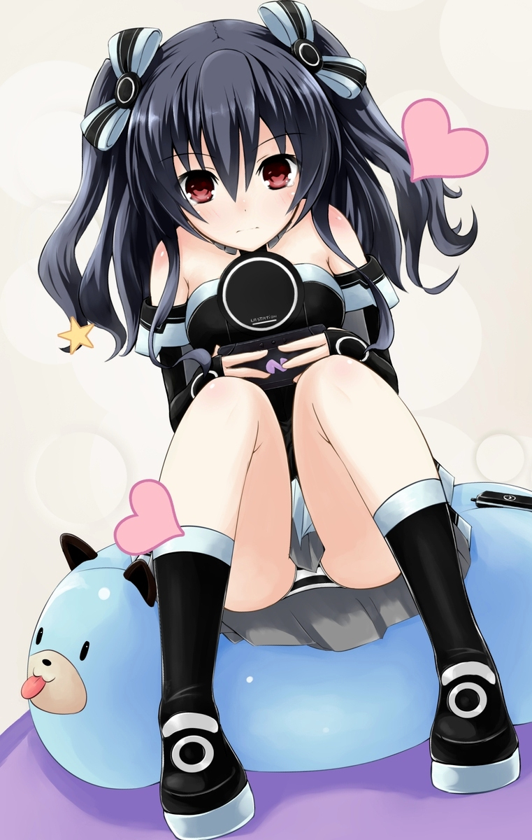 uni and dogoo (neptune) drawn by yupawpaw