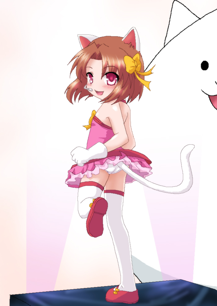 cat and moneko (nyanko daisensou) drawn by hayashiya_zankurou