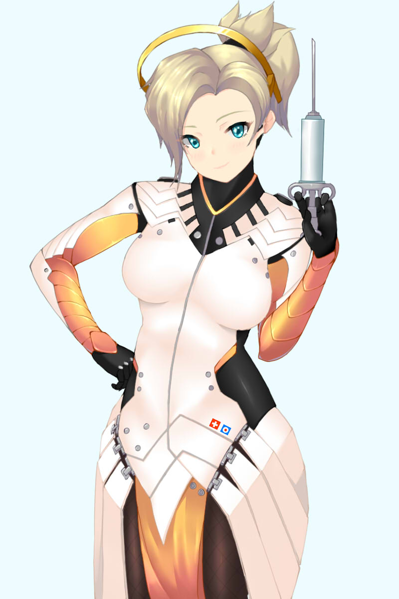 mercy (overwatch and 1 more) drawn by tonaitoo